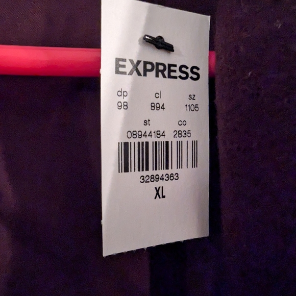 Express Conscious Edit Purple Coat - Picture 4 of 6